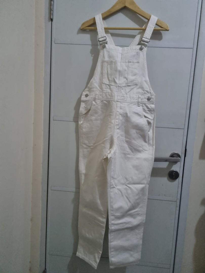 Overall deals jeans putih