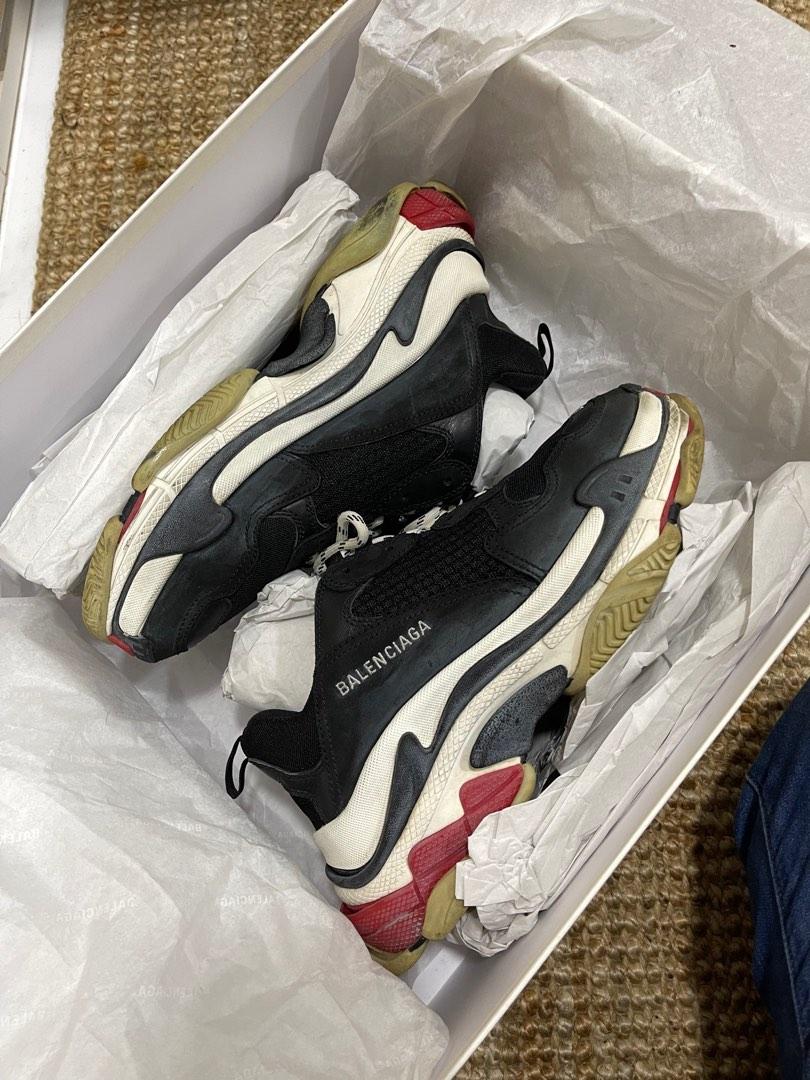 Balenciaga triple S Leather Black