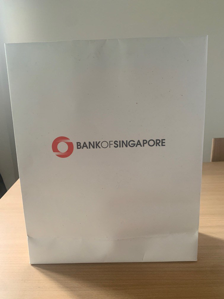 Bank Of Singapore Paper Bag, Everything Else on Carousell