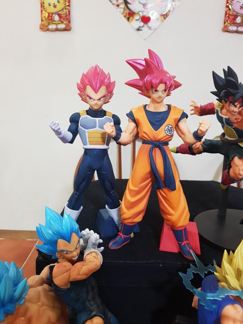 Lot De 2 Figurines Dragon Ball Z Dokkan Battle Bandai - Son Goku Et Vegeta