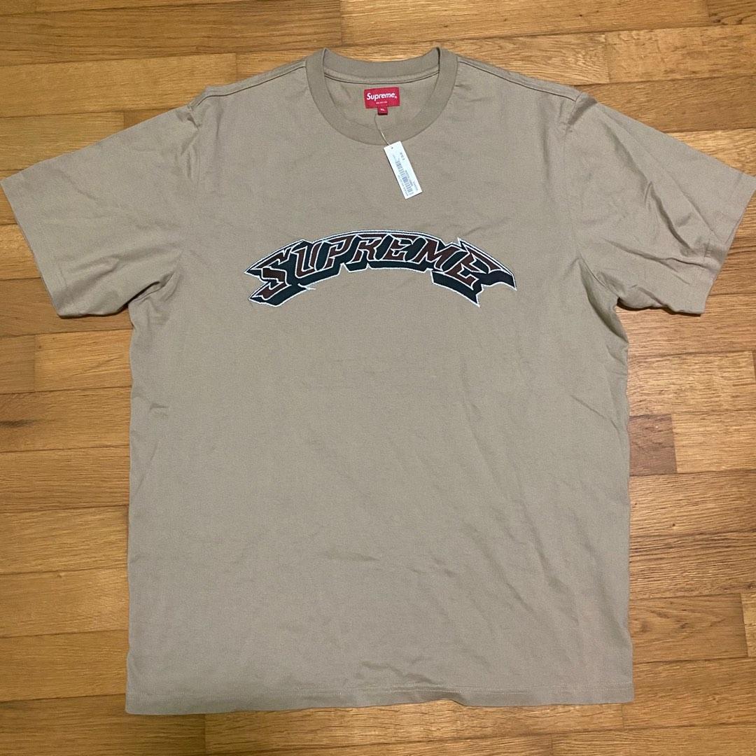 BELOW RETAIL Supreme Embroided Logo Tee Men s Fashion Tops
