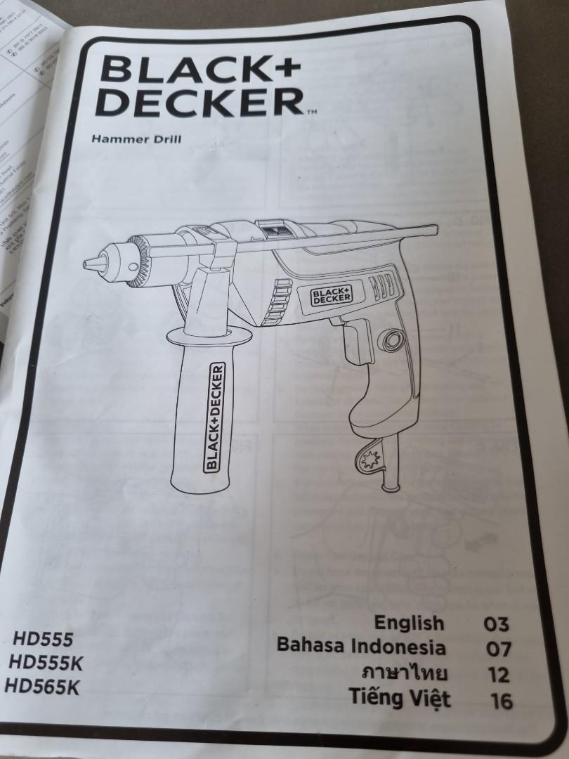 Black and decker Hammer drill 550w, Furniture & Home Living, Home