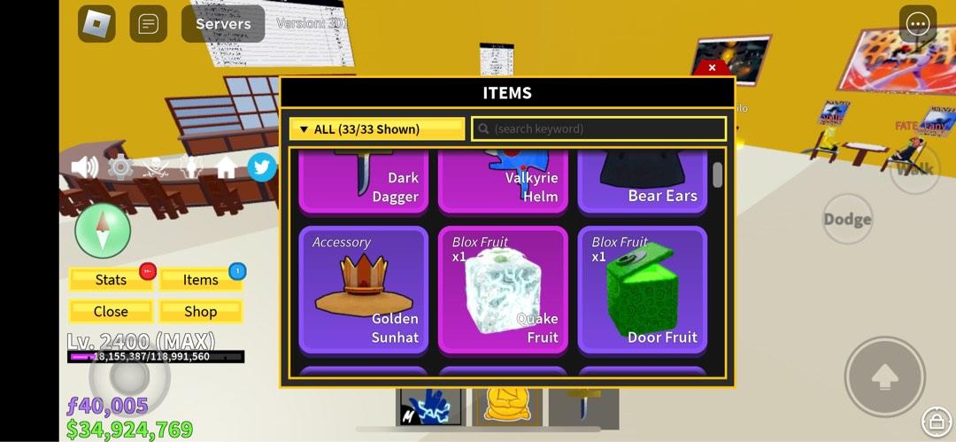 Blox Fruit Quake+24M Beli+27K Fragments Roblox Account, Video Gaming, Video  Games, Others on Carousell