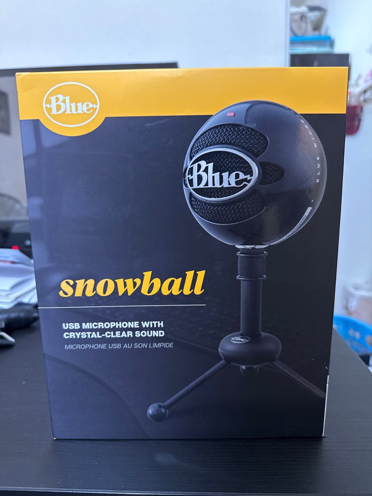 Blue Snowball Gloss Black, Audio, Microphones on Carousell