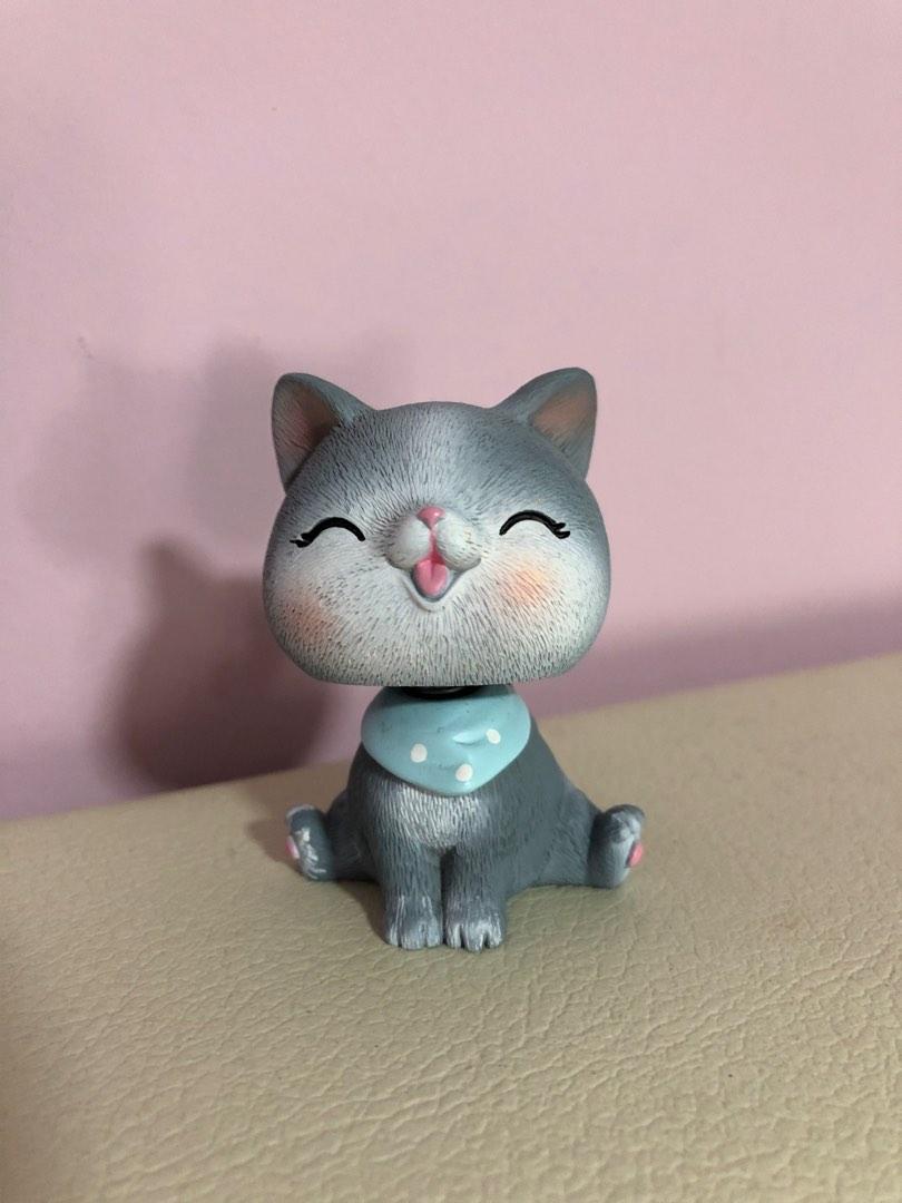 Bobble head Cat figurine, Hobbies & Toys, Toys & Games on Carousell