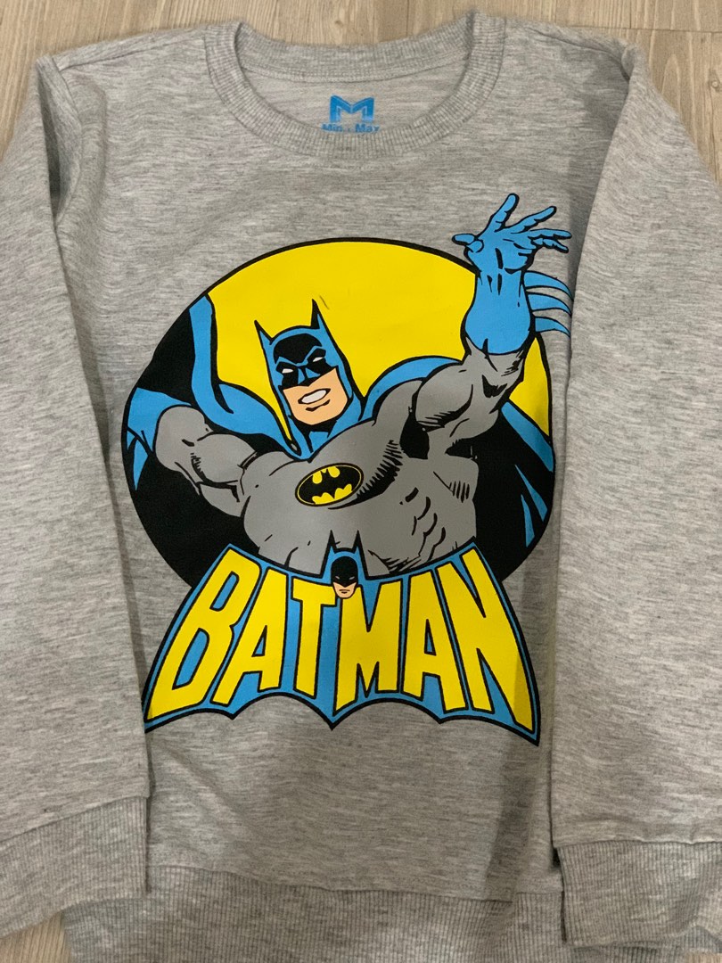 Boys Batman sweater Babies Kids Babies Kids Fashion on Carousell