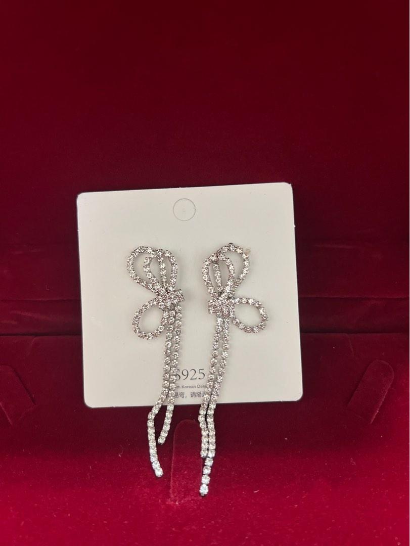 Red hot sale bridal earrings