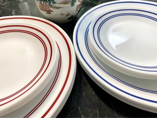 Plain Design 1 70 2 25 Per Piece Made In France Amber Brown Glass Dinnerware A Sold B Arcoroc Dinner Plates C Vereco Dinner Plates Furniture Home Living Kitchenware Tableware