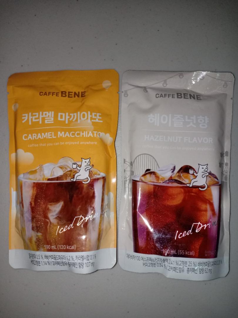 Caffe Bene Korean Convenience Store Coffee and Juice Pouch, Food