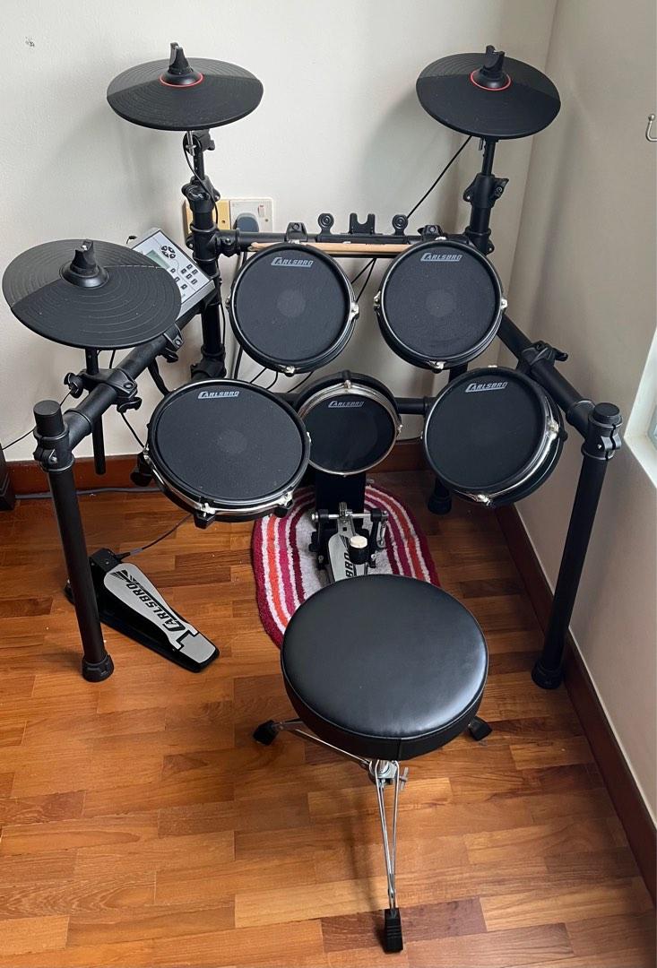 Carlsbro CSD400 Mesh Electronic Drum Kit(with Drum Stool), Hobbies