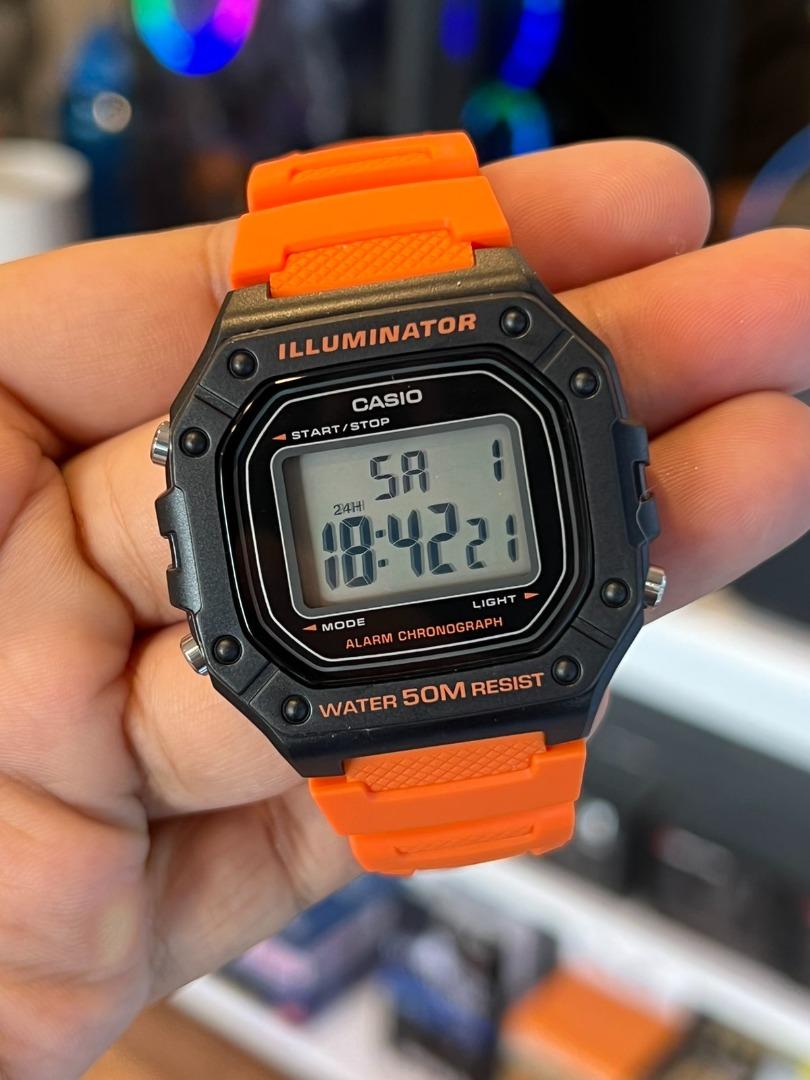 CASIO Illuminator Digital Resin Band Unisex Watch W218H 4B2