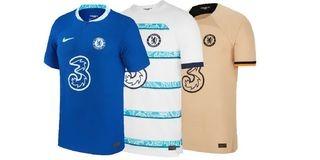Chelsea home away and third kit store