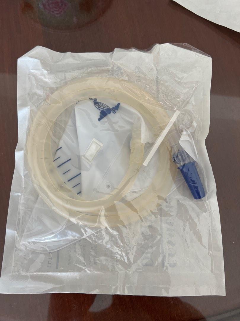 Cosmo Med Drainage Bag 2000ml 120cm tubing Foldable Valve, Health