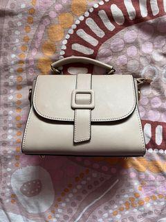 Cream handbag