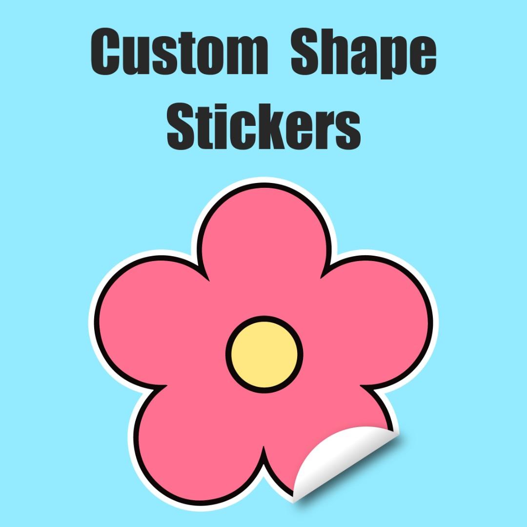 Custom Shape Stickers, Hobbies & Toys, Stationery & Craft, Art & Prints on Carousell