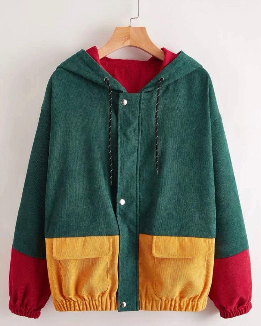 Cut and Sew Flap Pocket Corduroy Jacket (Category: Coats, Jackets and Outerwear) located in Cagayan de Oro. Submitted by declutterwithstef (Listing ID 1190809260, Image 1). Description: Used once.