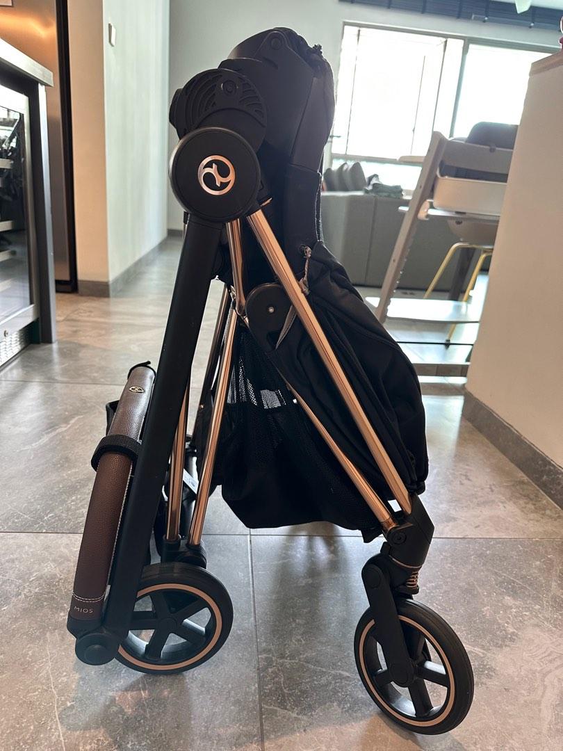 Cybex Mios 3 Rose Gold Frame with Deep Black Seat Pack, Babies & Kids ...