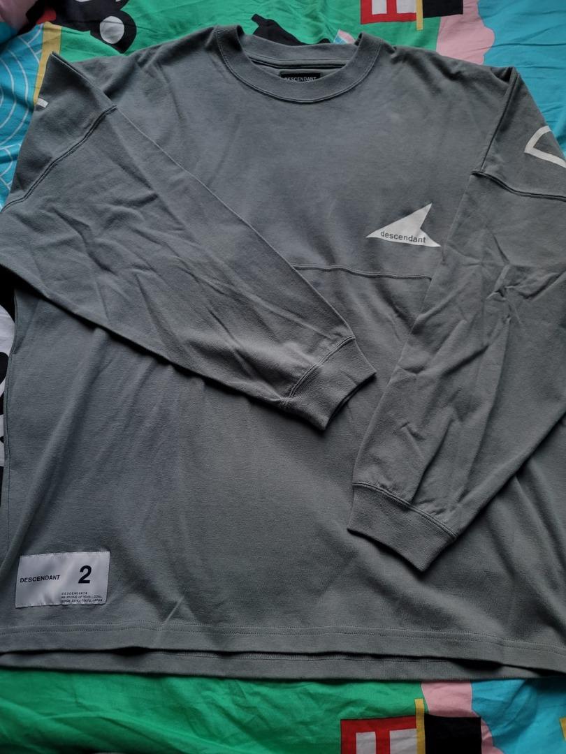 Descendant DCDT 21AW Cetus Jersey LS Grey Tee Shirt Jacket Coat L