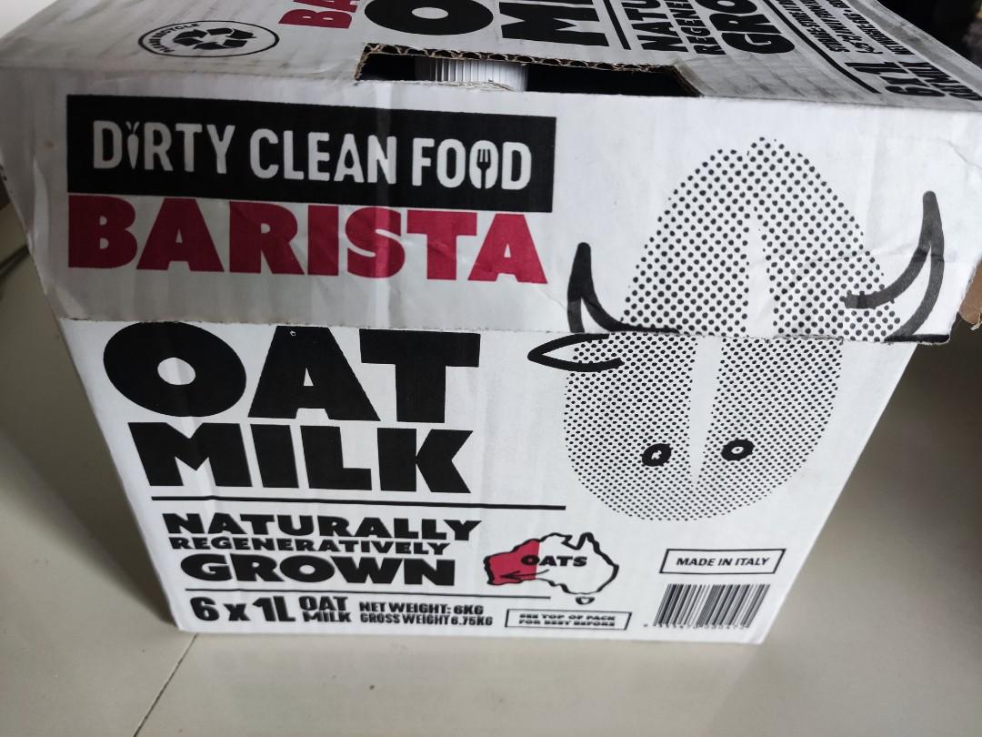 Dirty Clean Food Oat Milk 1L 3 Carton Food Drinks Beverages On Dirty Clean Food Oat Milk 1L 3 Carton Food Drinks Beverages On