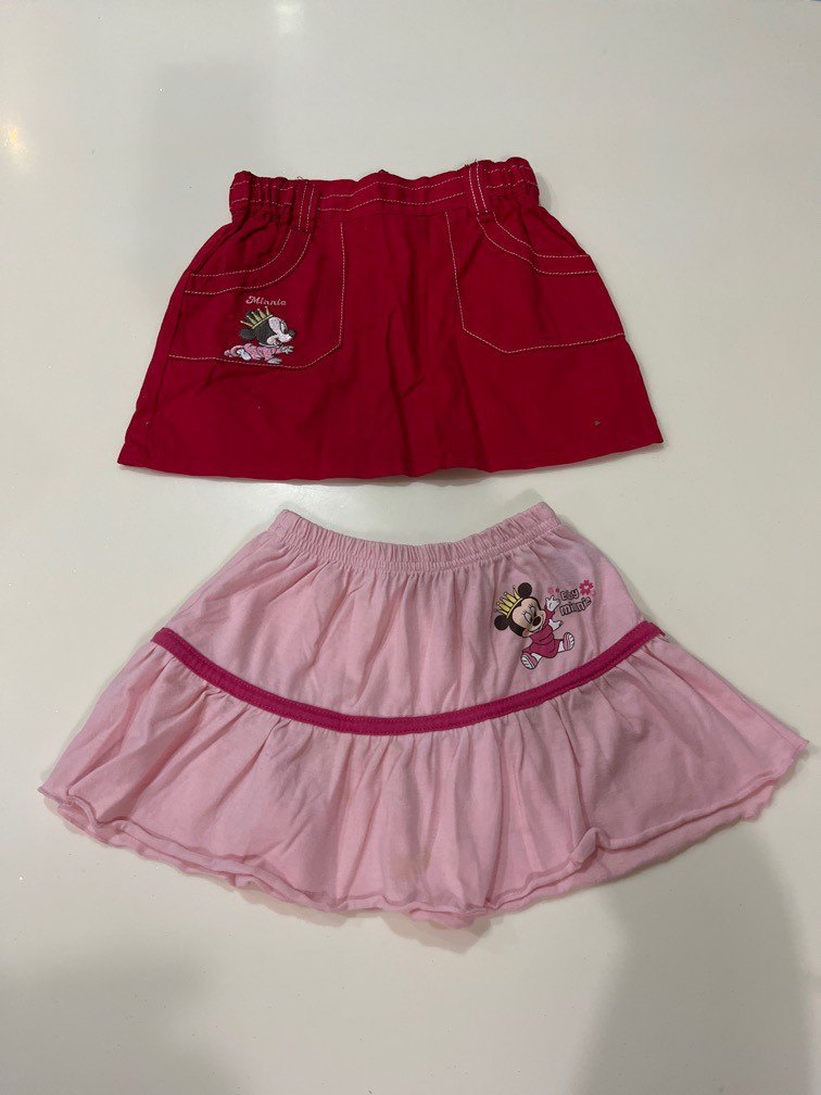 Girls minnie hot sale mouse skirt