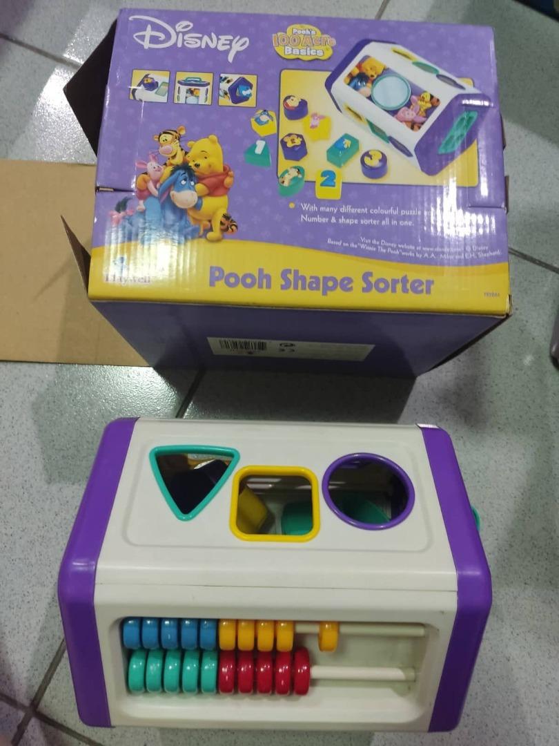Disney Pooh Shape Sorter for Infants and Toddlers (heavyduty, ideal