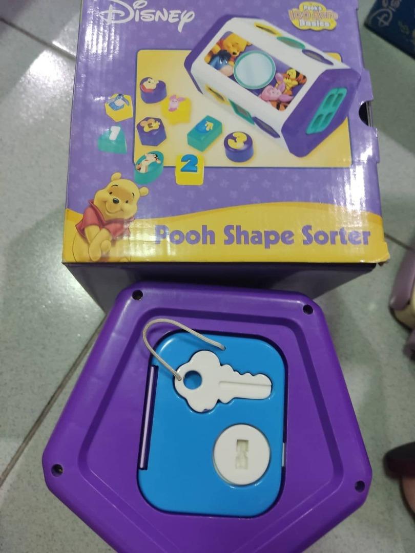 Disney Pooh Shape Sorter for Infants and Toddlers (heavyduty, ideal