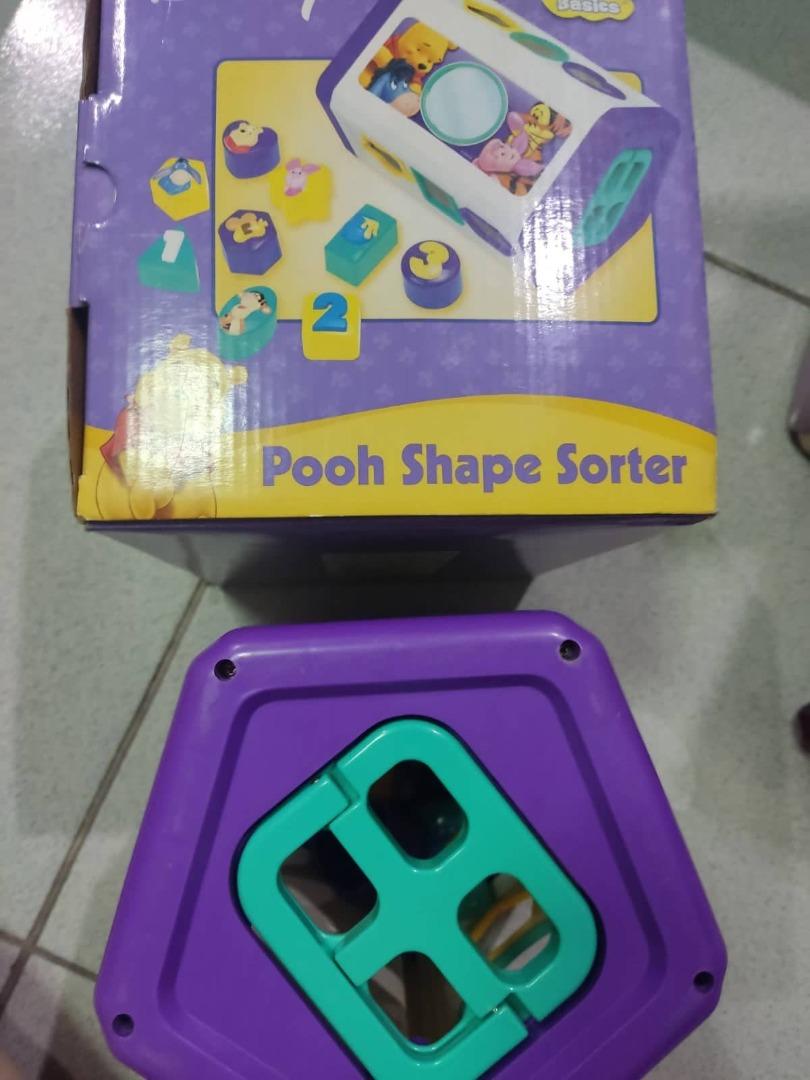 Disney Pooh Shape Sorter for Infants and Toddlers (heavyduty, ideal