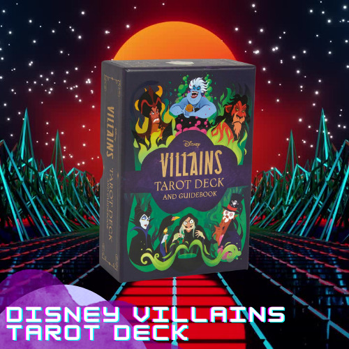 Baraja De Tarot Villanos – Mazo Con Bolsa, Juego De Adivinación Con Personajes De Disney, Tamaño 10,3 X 6 Cm, Ideal Para Fiestas