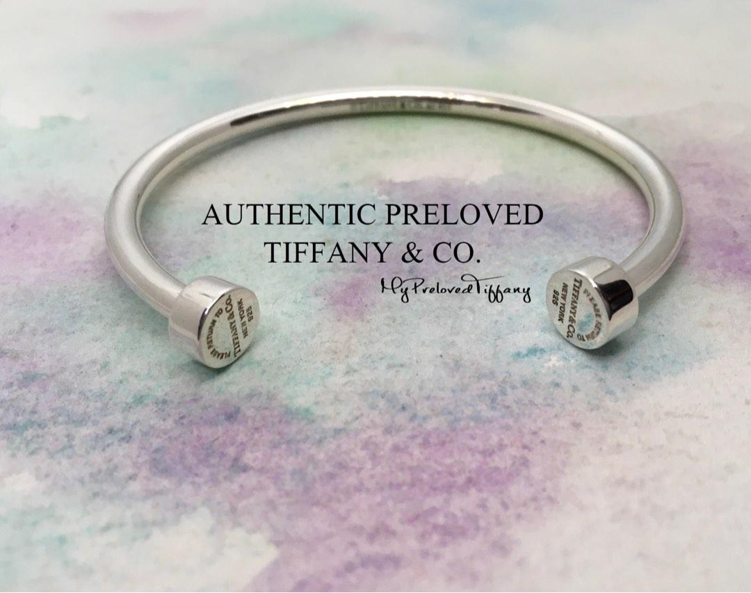Tiffany circle discount edge cuff bracelet