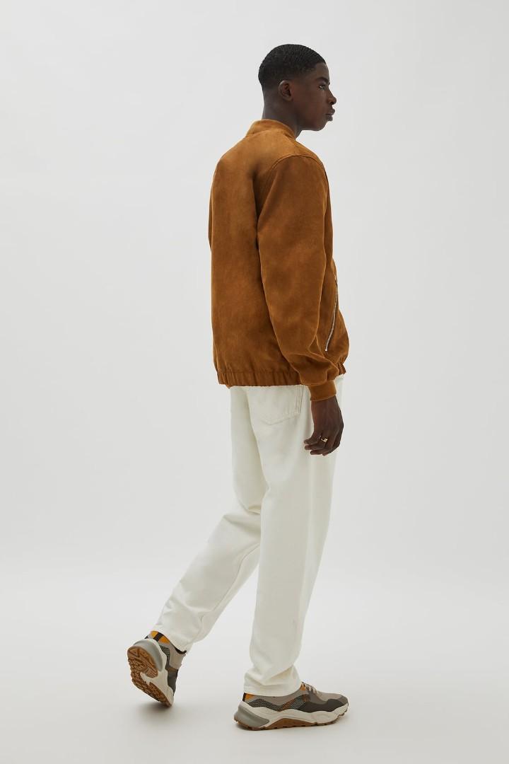 Faux suede bomber jacket Men s Fashion Coats Jackets and