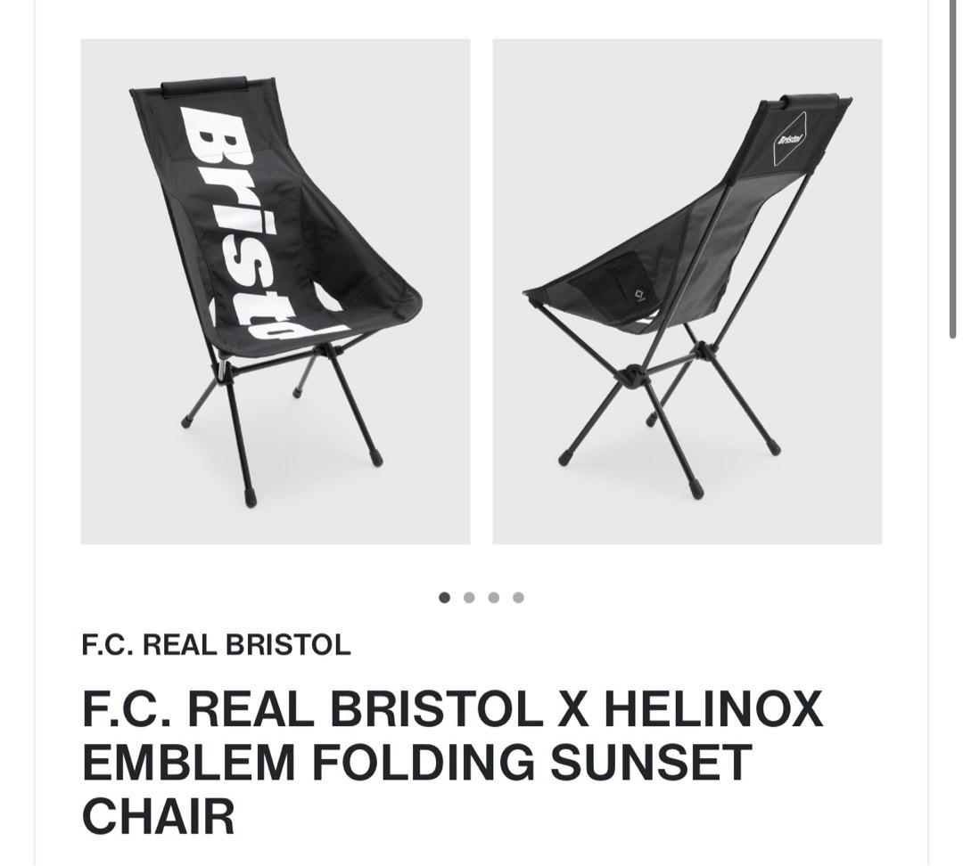 F.C. REAL BRISTOL X HELINOX EMBLEM FOLDING SUNSET CHAIR 露營沙灘椅