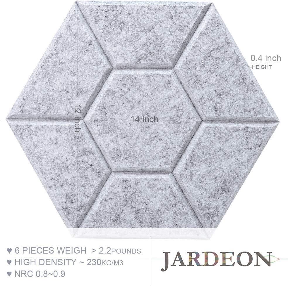 JARDEON Sound Proof padding Large 16'' X 16'' X 0.4'' Acoustic Panels
