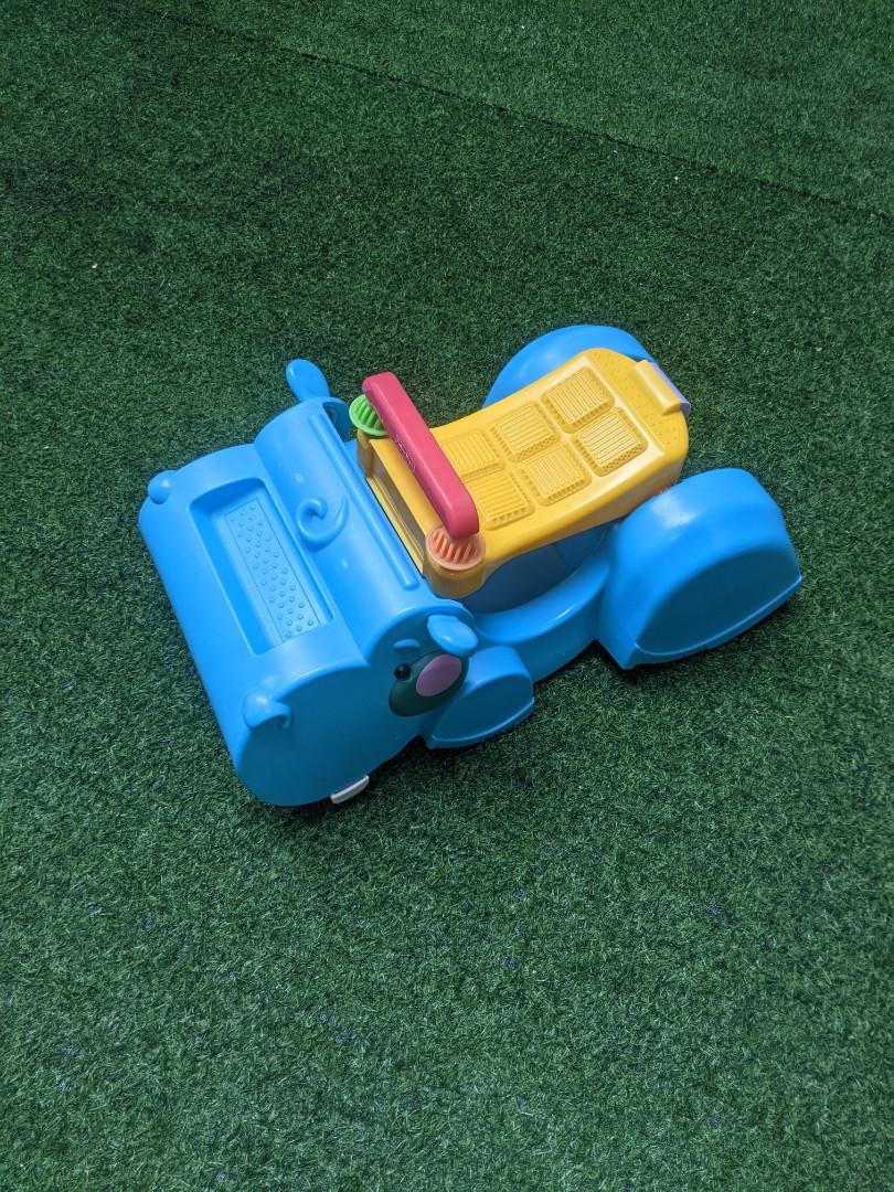 Hipopótamo andadera montable mattel fisher price top