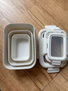Food countainer putih informa set 3