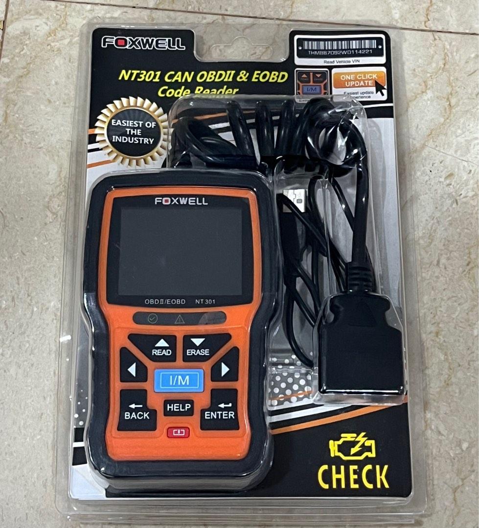 Foxwell NT301 OBD II Professional Code Reader, Car Accessories