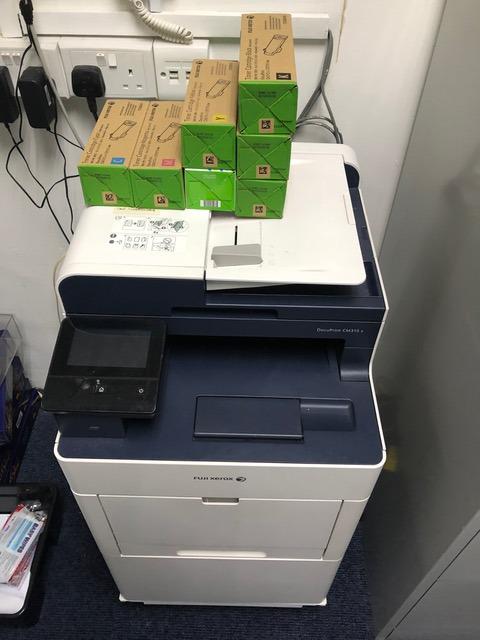Fuji Xerox Cm315z Multifunction Laser Printer And Scanner With 7 Toner Cartridges Computers 3158