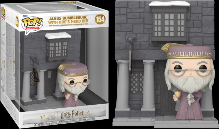 Funko POP! Deluxe: Harry Potter Hogsmeade - Albus Dumbledore with The Hog's  Head Inn