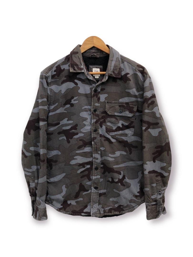 Camo button discount up jacket