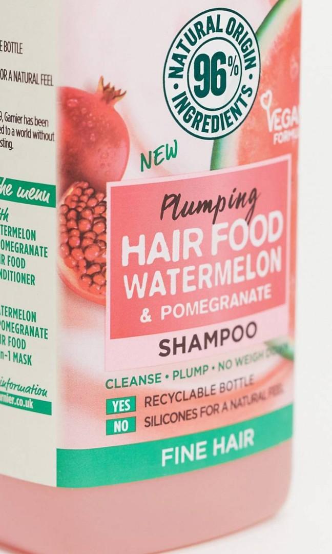 Garnier Ultimate Blends Plumping Hair Food Watermelon Shampoo for Fine