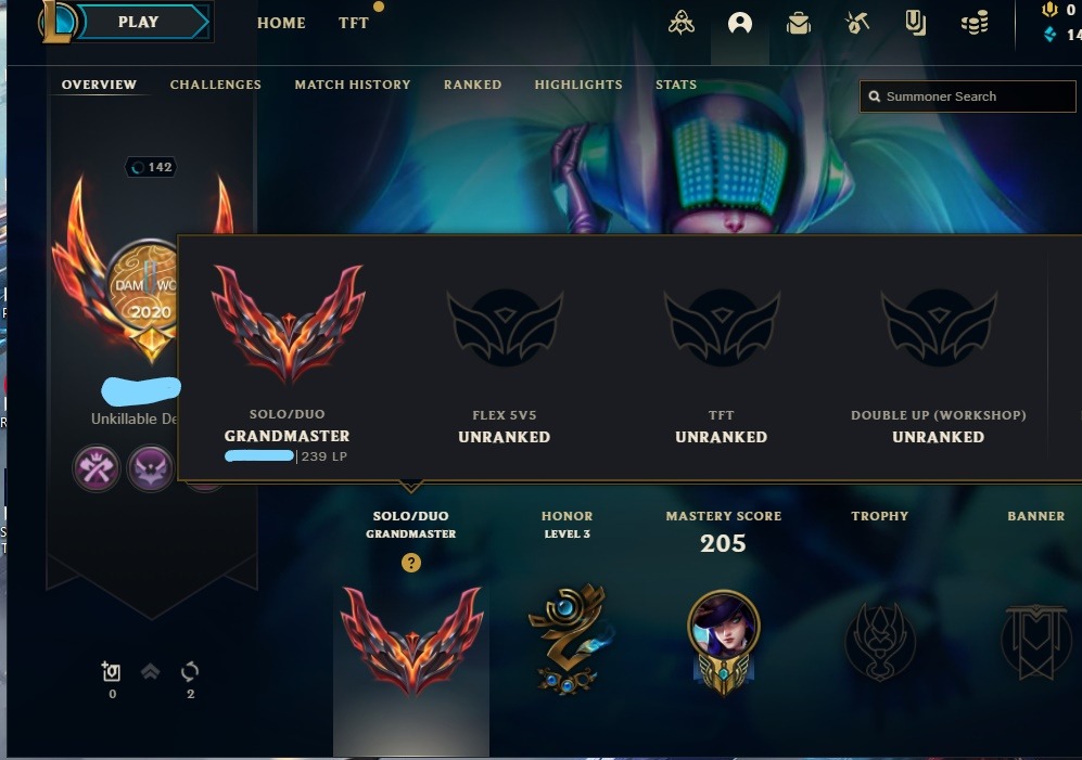 GRANDMASTER league of legends account, Video Gaming, Gaming Accessories