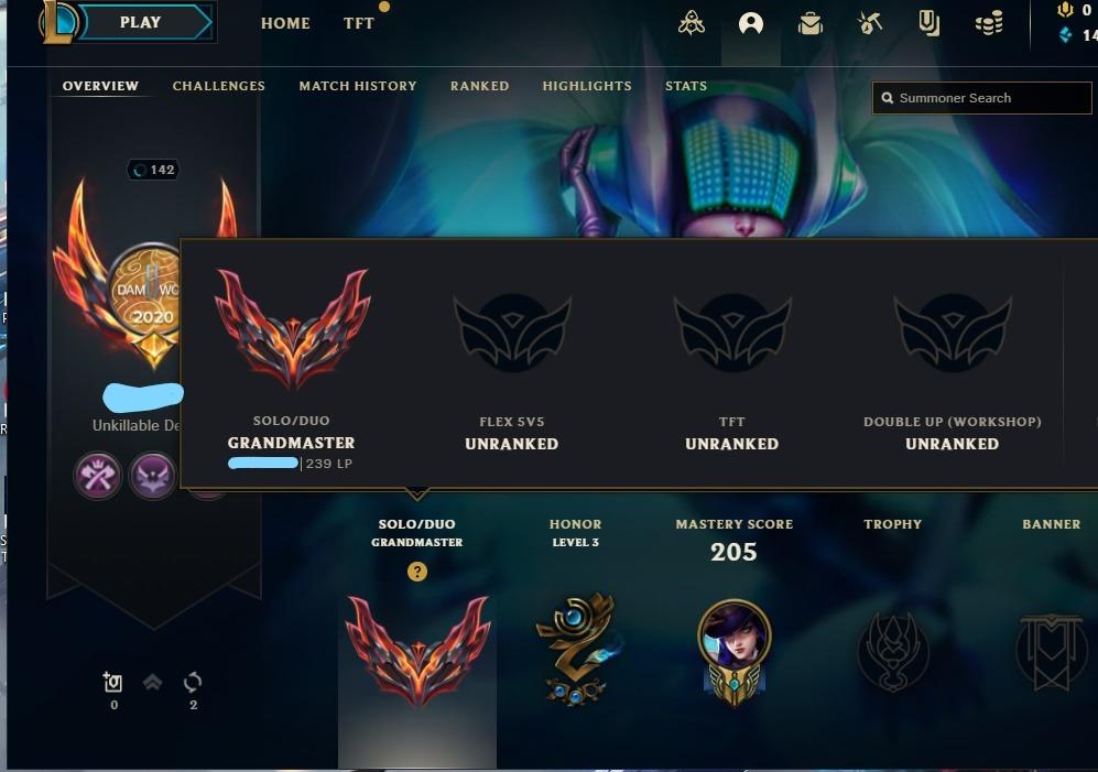 GRANDMASTER league of legends account, Video Gaming, Gaming Accessories