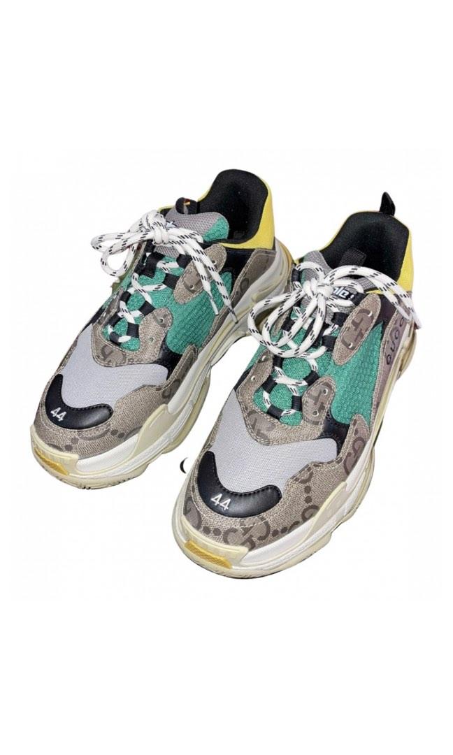 Gucci x Balenciaga The Hacker Project Triple S Beige Green Yellow