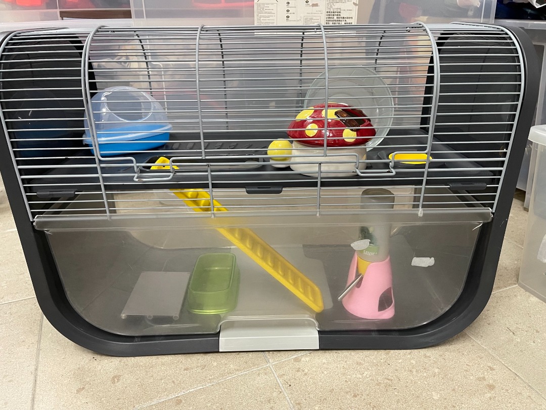Hamster Cage (Savic Geneva 2-Storey) with Complete Accessories ...