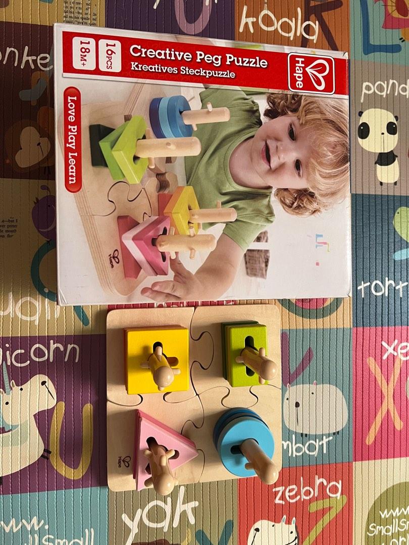 Hape Creative Peg Puzzle, Babies & Kids, Infant Playtime on Carousell