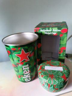 Heineken metal cup