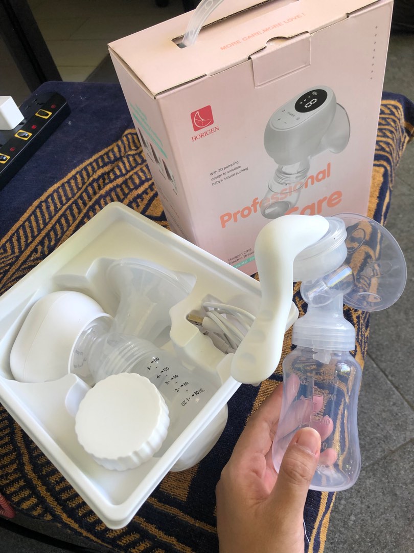HORIGEN WIRELESS BREAST PUMP and MANUAL PUMP, Babies & Kids, Nursing