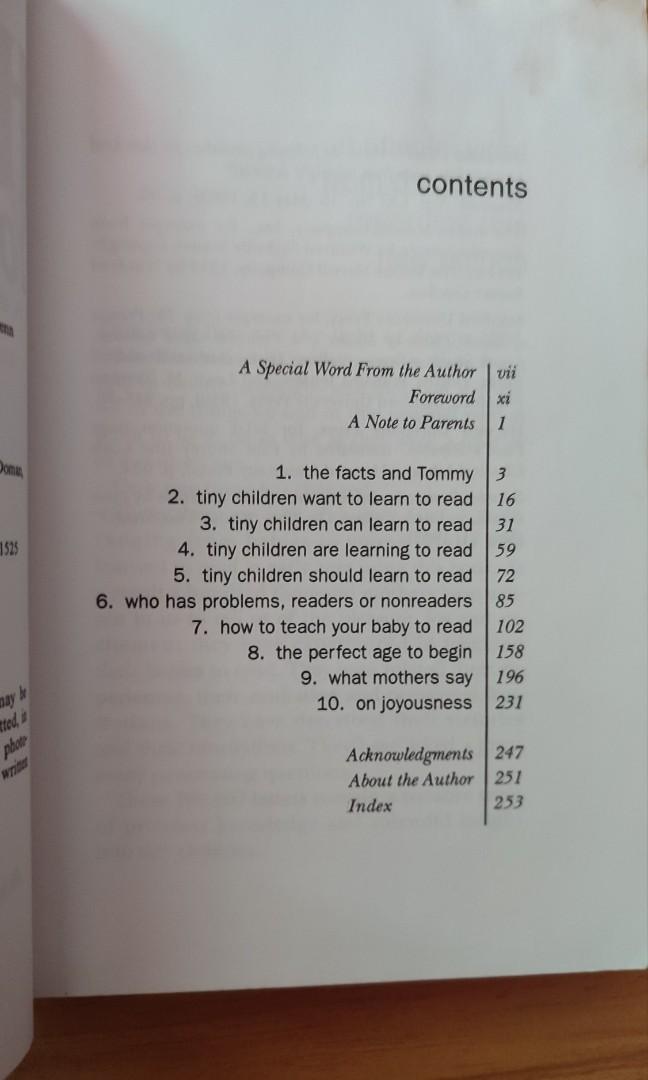 How To Teach Your Baby to Read by Glenn Doman and Doman, Hobbies