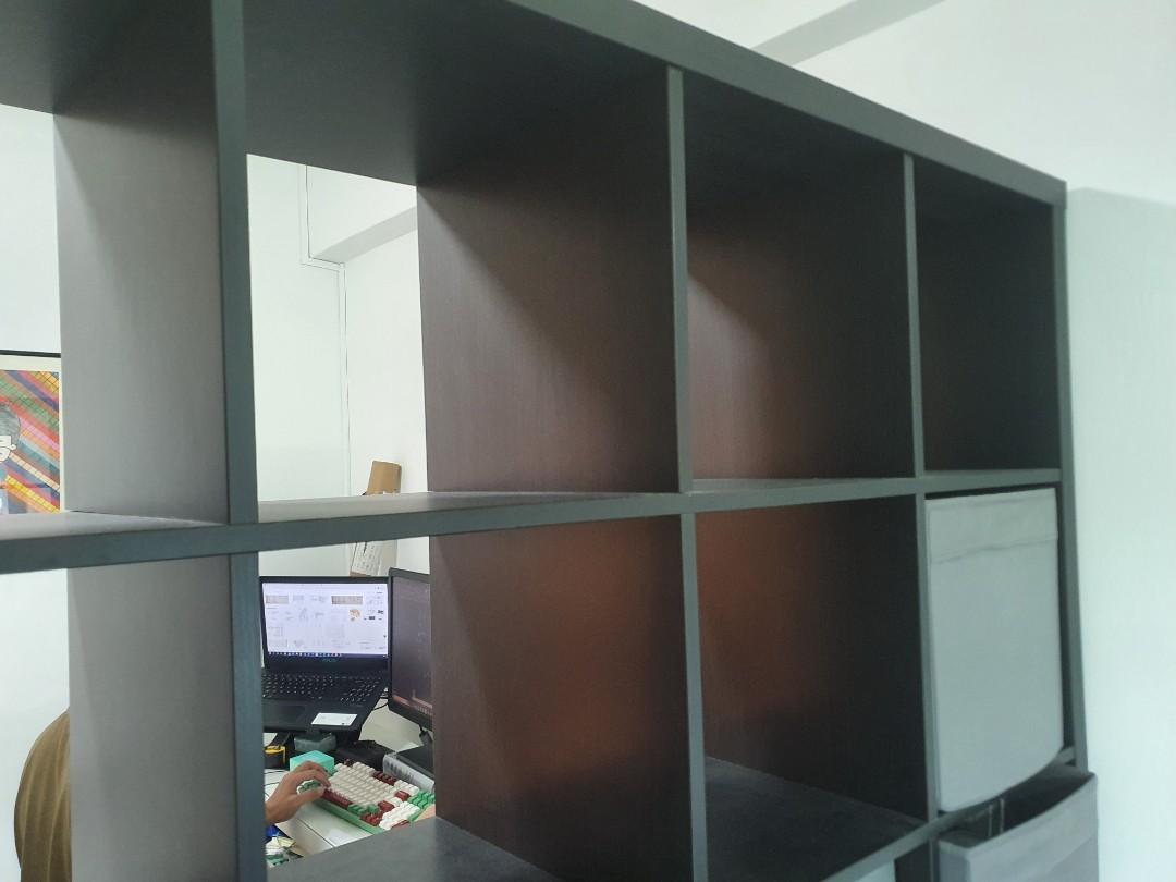 IKEA Kallax Shelf black brown, Furniture & Home Living, Furniture