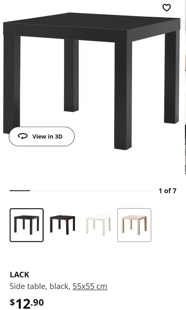 IKEA Lack side table, Furniture & Home Living, Furniture, Tables & Sets