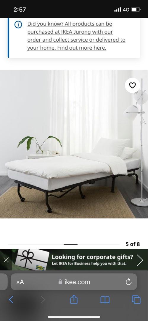 IKEA Lycksele Lovas single sofa bed incl. frame mattress cover